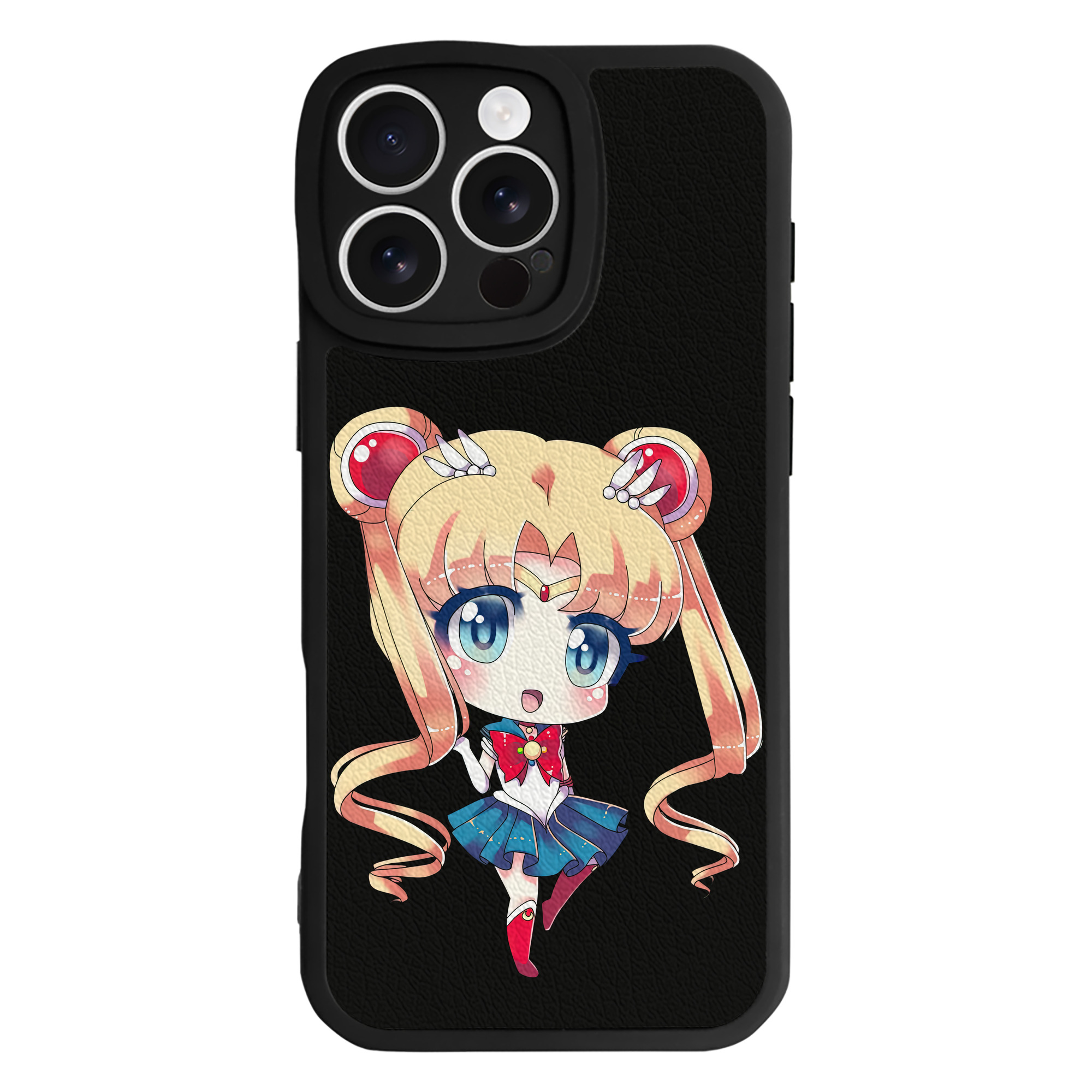 （画像用） 美少女戦士セーラームーン 月野 うさぎ つきの うさぎ Sailor Moon Tsukino Usagi 【iPhone 16シリーズ対応】シリコンスマホケース（レザー調） 材質：シリコン